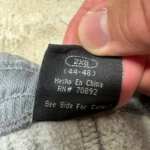 Starter 2XL Mens Gray Sweatpants Lounge Pants Activewear Casual Logo 44-46 - Picture 8 of 11